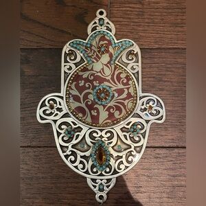 Ornate Hamsa Wall Hanging with Intricate Design